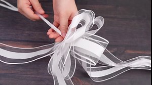 Lyrow 30 Set Large White Wedding Pew Bows Tulle Bows with 47 Fabric Tulle Church Wedding Chair Aisle Decorations for Bridal Shower Reception Birthday Ceremony Mother's Day(White)