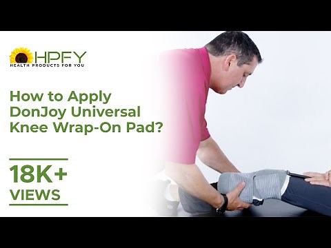 How to Apply DonJoy Universal Knee Wrap-On Pad?