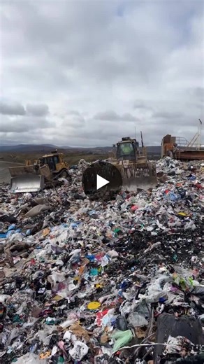 Garbage smoosher… Compaction is everything within landfills, making these bad boys essential to the waste disposal process. Thanks to Casella Waste Systems, Inc. for making my childhood dreams come… | Aaron Witt