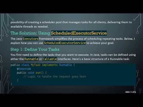 Emulating Concurrent Task Scheduling in Java with ScheduledExecutorService
