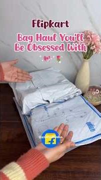 Bag haul you’ll be obsessed with❤️😍 . . | #flipkart #shopping #onlineshopping #link #happyshopping