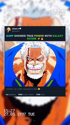 Garp Unleashes Galaxy Divide 😈⚡
