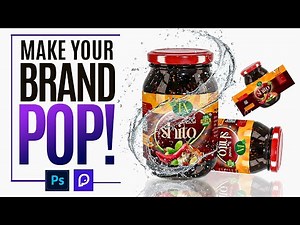 HOW TO DESIGN A STUNNING SHITO LABEL In PHOTOSHOP + PACDORA MOCKUP