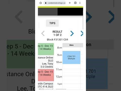 Centennial College: How to register and build your timetable (Step 3)