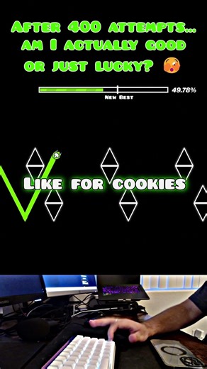400 ATTEMPTS TO BEAT THIS 💀 #geometrydash #challenge