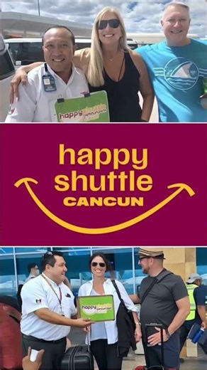 Easy Cancun Airport arrivals with Happy Shuttle Cancun. #cancunairport #happyshuttlecancun #travel