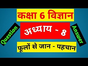 class 6 science chapter 8 कक्षा 6 विज्ञान अध्याय 8 ( फूलों से जान - पहचान) class 6 vigyan lesson 8