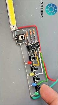 Amazing CD4017 Push Dimmer with Level Indicator #diy #experiment #electronic