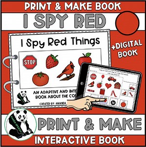 I SPY Red Things Interactive Book: Print and Digital Versions Included