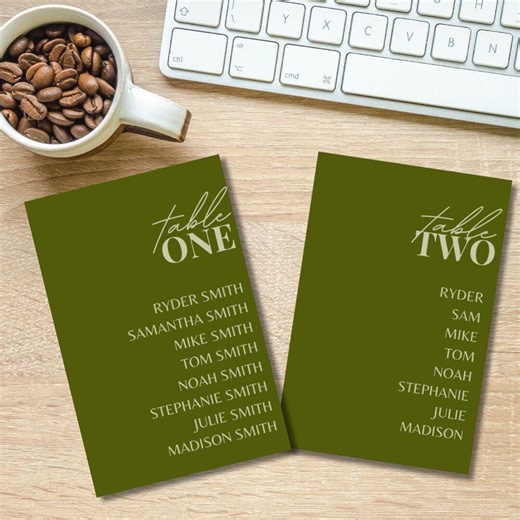 SEATING CHART cards- DIGITAL file only- template, wedding, seating chart name list, seating chart cards with names, fully customizable