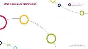 What is citing and referencing?