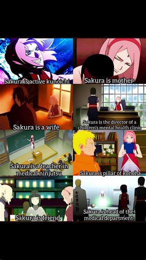 The growth of Sakura Haruno!🌸✨ #Sakura #Naruto #Boruto #Anime