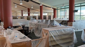 Crews work to repair flooded Clearwater library