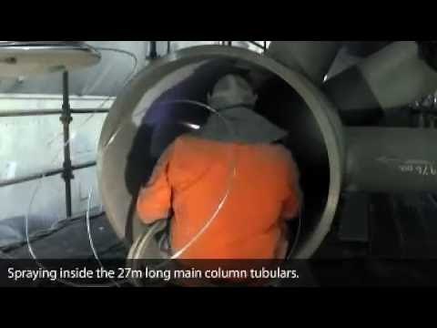 Metallisation - Thermal Spray Aluminium (TSA) on offshore platform with flamespray MK73