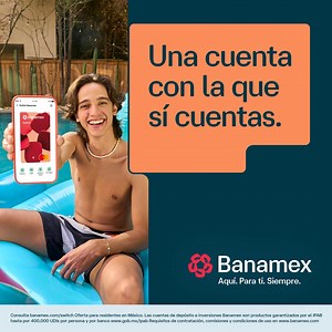 Fácil, rápida y confiable. Abre tu cuenta en minutos en banamex.com/switch | Banamex
