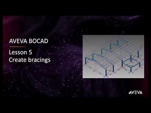 Bocad Building Lesson #05 - Create bracings [with captions]