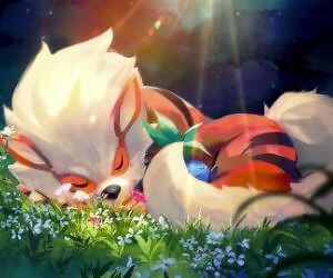 Arcanine and Oddish-Pokemon Live Wallpaper
