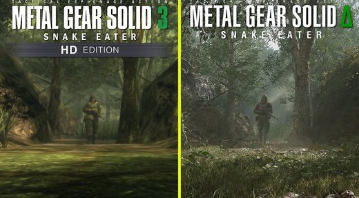 Metal Gear Solid 3 - Original vs Remake Early Graphics Video Comparison