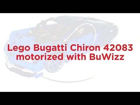 Bugatti Chiron 42083 motorized with BuWizz remote control for LEGO®