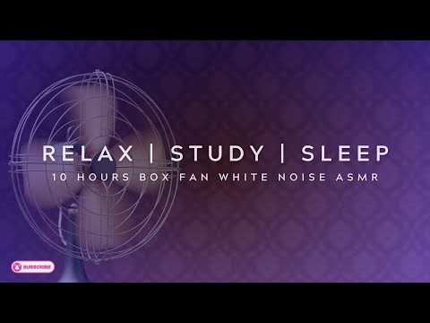 BOX FAN WHITE NOISE | 10 Hours Black Screen for Deep Sleep, Study & Focus | Ultimate Sound Therapy