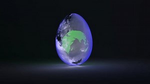 Planet Earth Inside Egg-shaped Cloud Texture Stock Footage Video (100% Royalty-free) 3508621911 | Shutterstock