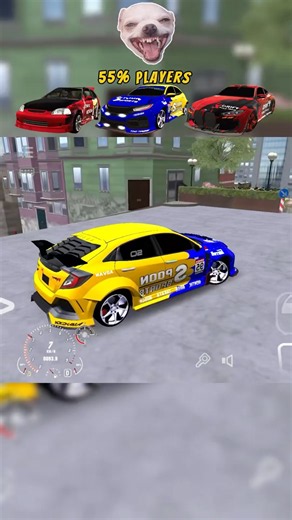 75% 🆚 55% 🆚 1.5% players in Car Parking Multiplayer 😱🥵😂 #youtubeshorts