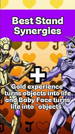 Best Stand Synergies in all Jojo's #jojo #goldenwind #anime
