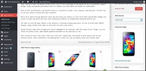 Arena Mobile Specs - WordPress Plugin - Phone Overview and Editing