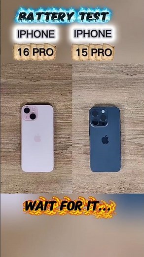 IPHONE 16 PRO VS IPHONE 15 PRO #batterytest #samsung #video