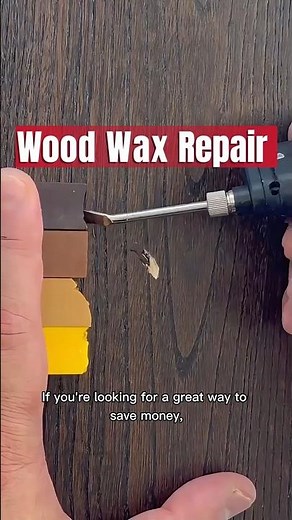 Amazing Wood Repair Using Wax – Easy DIY Fix! #shorts #woodworking #diy