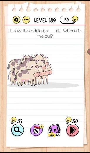 Brain Test Level 189 Walkthrough