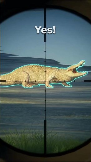 FOOLED by an ALBINO DIAMOND SALTWATER CROC!!! - Call of the Wild #shorts