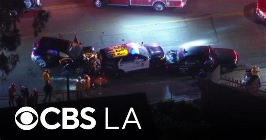 1 person hospitalized in crash involving LAPD car in Pacoima