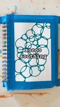 Soothing Easy Art Journaling Idea #dailyart #posca #stressrelief