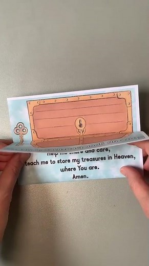 Treasure Chest Pop Up Surprise Hidden Picture - Bible Lesson, Jesus’ Parables