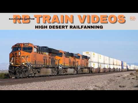 Desert Freight Trains BNSF Q Trains, Z Trains & Manifest Meets