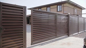 Opening automatic property gate with remote controller