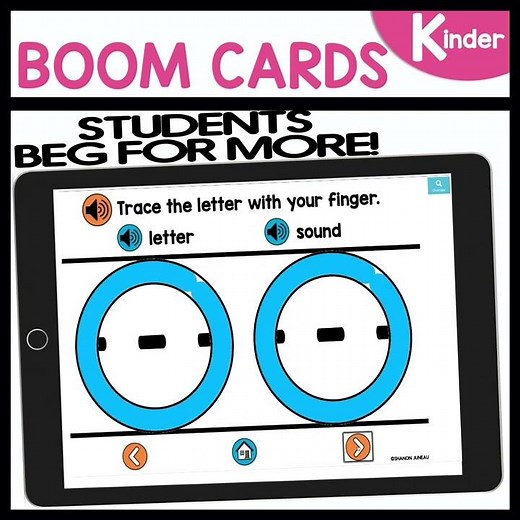 Digital Alphabet Letter Tracing using Boom Cards
