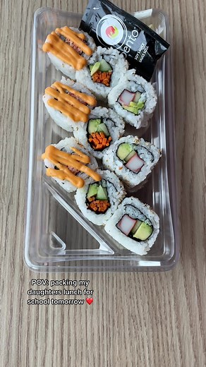 Delicious Maki Bento Box for School Lunch 🍱