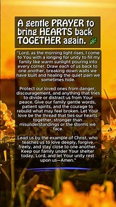 MORNING PRAYER for FAMILY UNITY 🌅🙏 SHORT PRAYER for healing togetherness #MorningPrayer #shorts