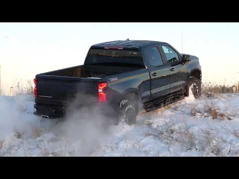 2021 Chevy Trailboss Off-Road climbing snowy Ridge