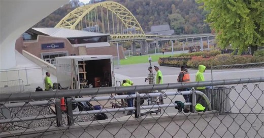 Construction on Point State Park is ahead of schedule