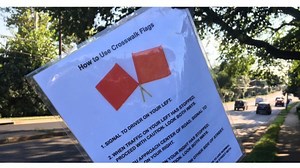 Neighbor has creative solution to dangerous crosswalk