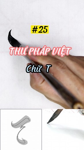 Mẫu chữ T Thư Pháp Việt