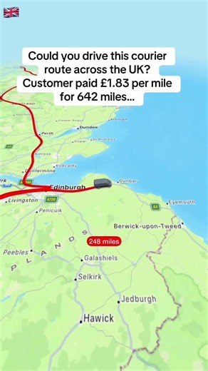Could you do this route?#courier #UK #deliverydriver #route #vanlife