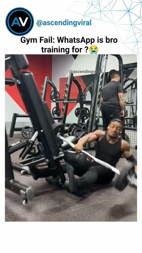 He came to train his legs, but the machine had a completely different workout planned. 😭