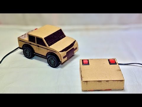 How to make a cardboard remote control car//#trending #viral #school #science