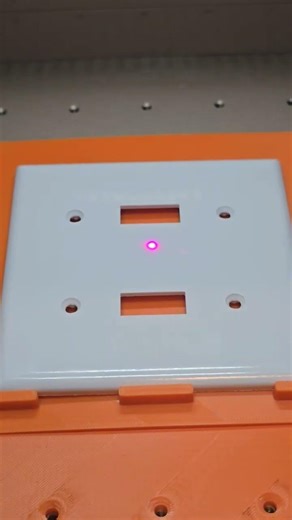 UV laser on light switch faceplates #xtool #uvlaser #laser