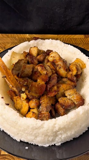 Crispy Pork Belly Rice Bowl 🤤
