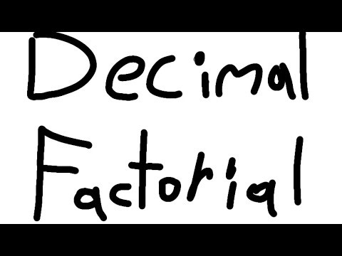 Decimal factorial